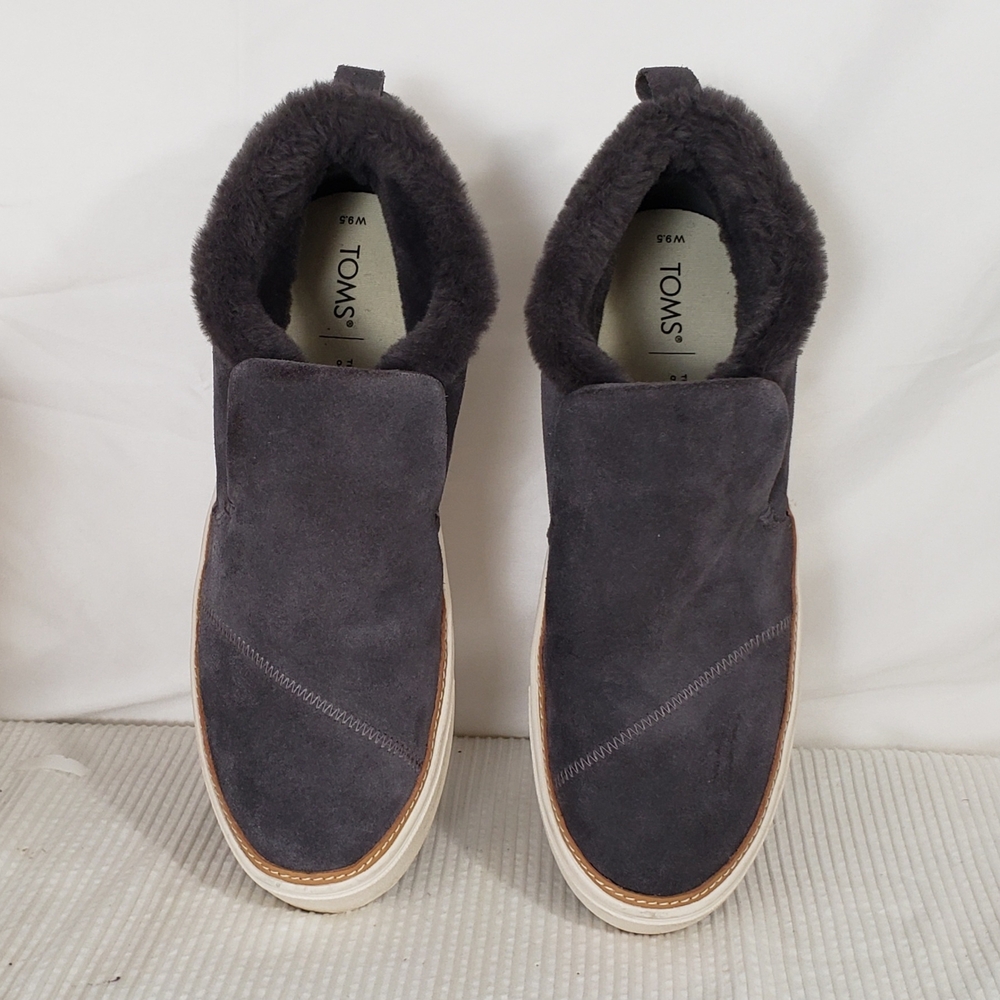 Toms Women's Charcoal Suede Ankle Booties